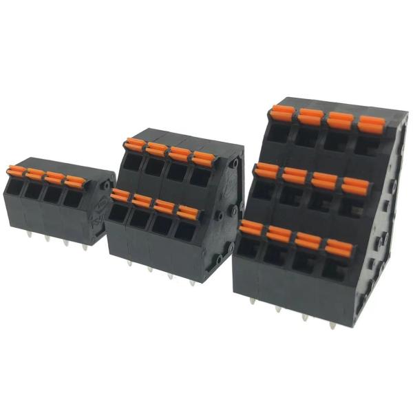Cheap 5.0mm PCB Terminal Blocks Spring Clamp Connectors Single Row Dual Row 736HH 736H 736L-5.0 for sale