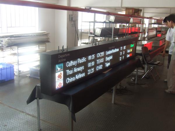 Cheap SMD LED Airport Flight Schedule Screen Route Guidance Terminal for sale