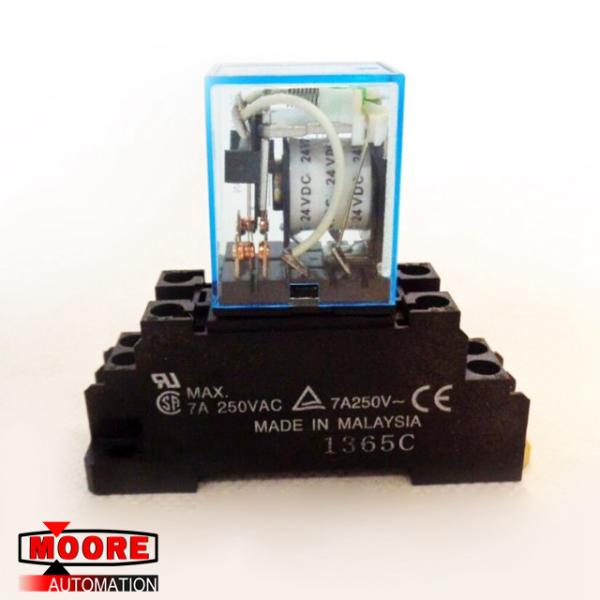 Cheap MY2N-J MY2NJ OMRON Power Relay DPDT 24VDC 5A MY Series Socket for sale
