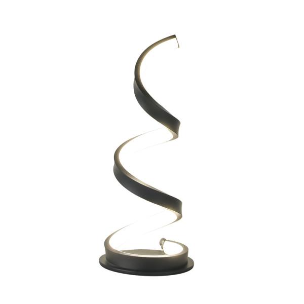 Cheap Modern Simple Spiral LED Desk Lamp S Shape Dimmable Touch Control Reading Lamp Bedside Lamp Room Office for sale