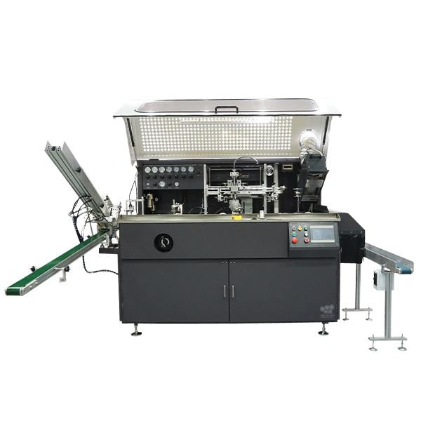 Cheap Programmable Control Glass Bottle Screen Printing Machine With UV Curing Device for sale
