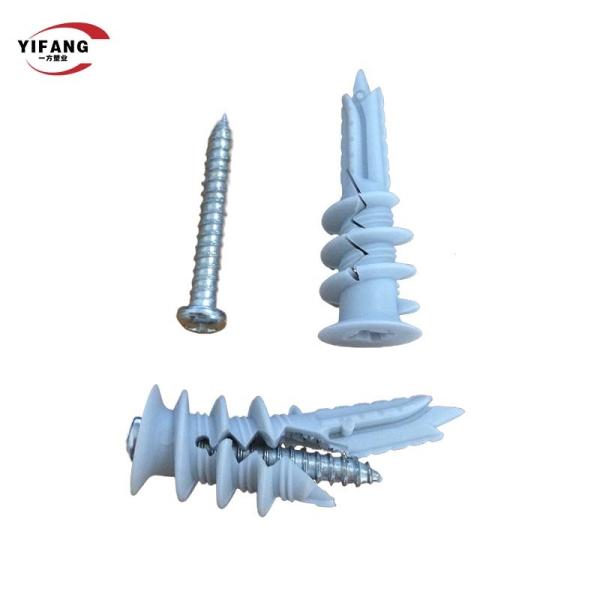 Cheap 13x40mm Plastic Drywall Anchor With 15*33 Mm Capacity for sale