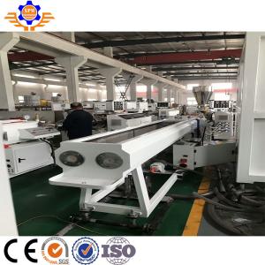 High Capacity Pipe Extrusion Machine , Double Strands PVC Pipe Making Machine