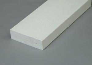 Best Woodgrain PVC Trim Board / Trim Plank White Vinyl Board 5/4 x 4 wholesale
