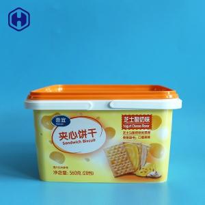 3.2L Two Handle IML Tubs Stackable Buckets With Lid Inside Wide 110MM