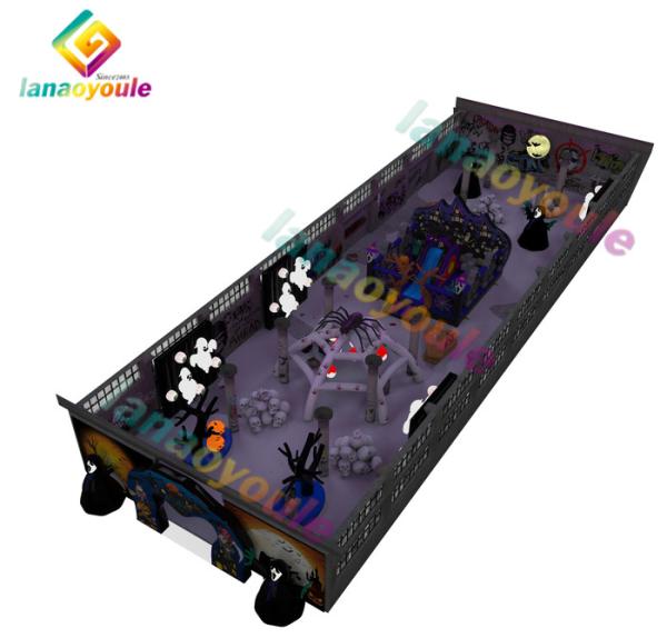 Cheap Giant Halloween Inflatable Maze Combo Castle Bouncer Slide Inflatable Halloween Decoration for sale