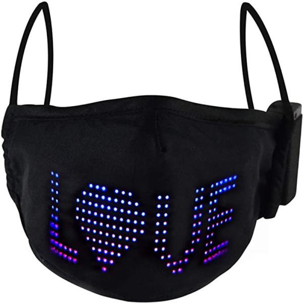 Cheap LED Programmable Message Display Mask Soft Comfortable App Controlled for sale