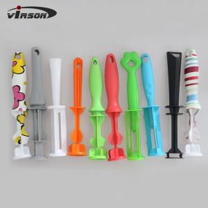 China Vertical Carved Triangular Prism Lint Roller Plastic Handle on sale