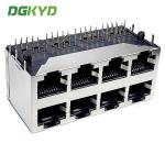 Multiport RJ45 Socket With Shielded Data Communication Interface