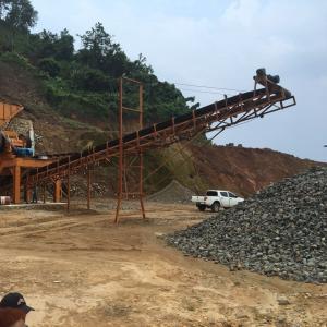 China Heavy Duty Carbon Steel Conveyor Belt Equipment , Mining Conveyor System on sale