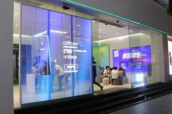 Cheap ISO14001 Interactive Creative Transparent Led Window Display ODM 1/ 11 Scan for sale