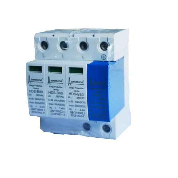 Cheap Customized 380V AC Surge Protection Device White With Visual Warning Indicator for sale
