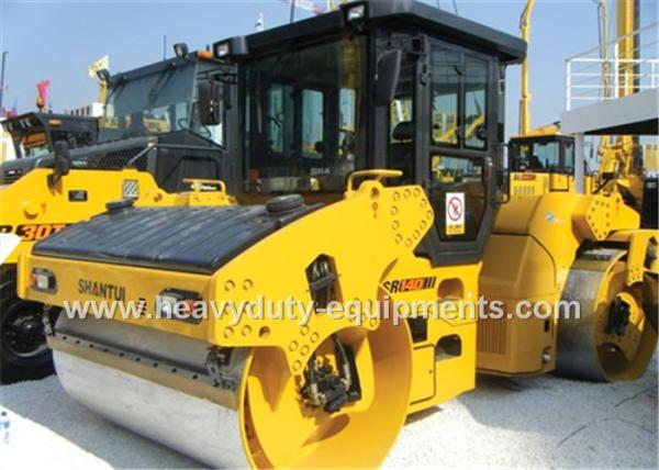 Cheap SR14D-3 of Shantui Double drum road roller with Cummins engine, 14t operating weight for sale
