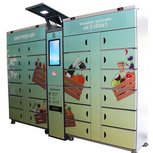 Cheap Transparent Food Safe Fridge Locker Qr Code 15inch With Self Large Or Small Box for sale