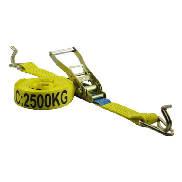 Cheap LC 2500KG ratchet tie downs with hook & keeper for sale