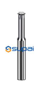Solid Carbide Thread End Mill  65hrc Customize ISO Metric Three-Teeth CNC For Threading