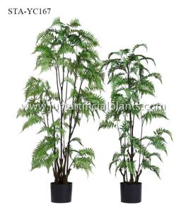 China Stunning Artificial Fern Tree Realistic Timeless Beauty Color Change Leaves on sale