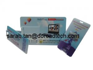China Plastic Personalized Credit Card USB Flash Disk, Colorful Printing on sale