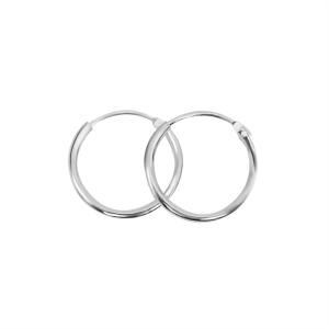 China Sterling Silver 925 New Jewellery Design Rhodium Plated Hoop Earring on sale