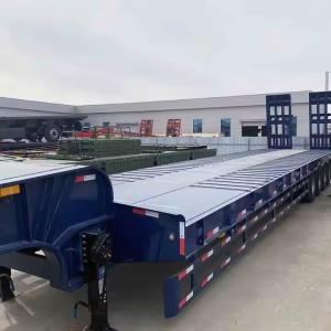 Best 60 Tons Hydraulic Extendable Lowboy Loader Low Bed Truck Semi Trailer 2-3 Axle Cargo &amp; Utility Trailers wholesale