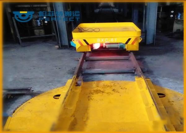 Cheap Pallet Electric Bogie 360 Degree Material Handling Turntable Running On Rail for sale
