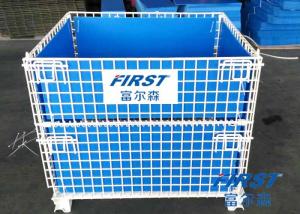 Wire mesh container used in storing goods in warehouse
