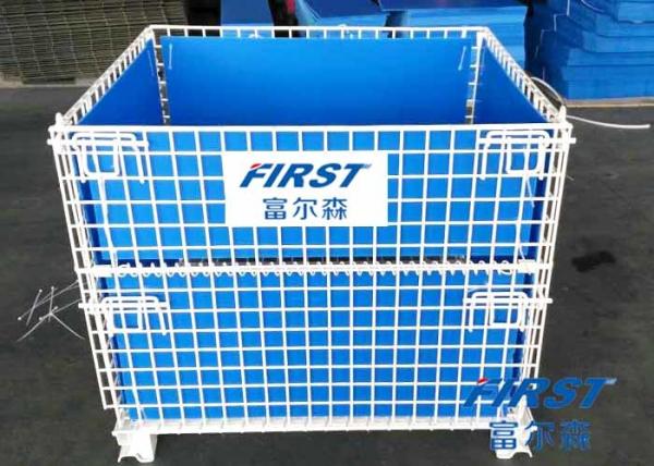 Cheap Wire mesh container used in storing goods in warehouse for sale