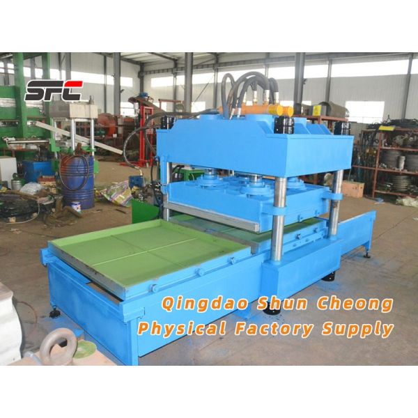 Rubber Tile Vulcanizing Machine with Push-Pull Device 550×550×45 Heating Plate and 4 Layers for Efficient Floor Tile Production