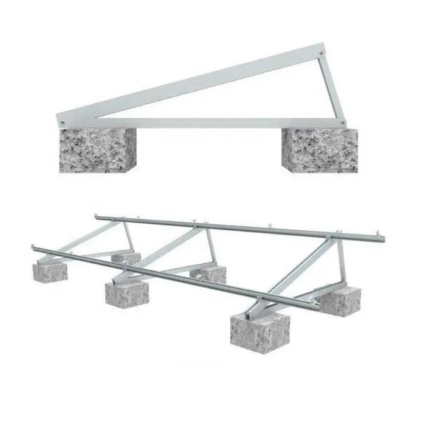 Cheap ISO9001 Uncoated Adjustable Solar Panel Mounting Brackets With Ground Screw for sale
