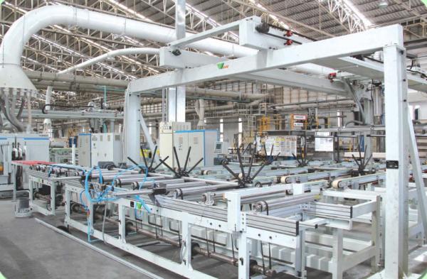 Cheap Automatic Loading And Unloading Machine Conveying Line for Wood / Cement Fiberboard for sale