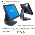 Single Display Pos Touch Screen Monitor Window POS I5 J1900 Processor With VFD