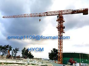10tons Hammerhead Tower Crane 45 m height 60m boom tip load at least 1.5t Specification