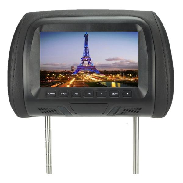 Cheap Digital MP5 Headrest Video Monitors 7" Display Size Dual Video Input for sale