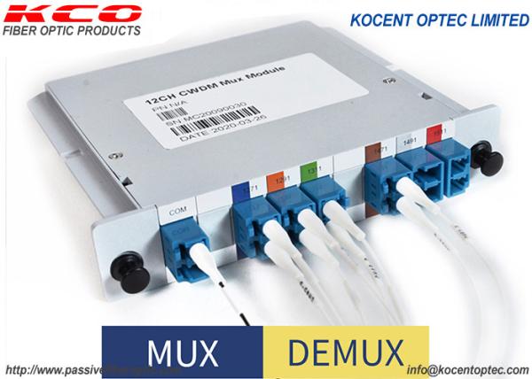 Cheap 6CH CWDM Passive Fiber Optic Multiplexer LC UPC Duplex Adapter for sale