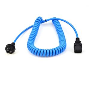 China Spiral Coil Curly Spring Power Supply Cable Cord Australia AC Plug To IEC320 C13 C19 on sale
