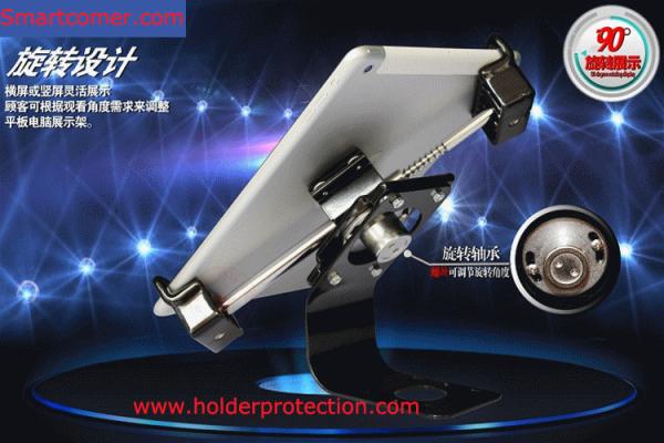 Cheap COMER security cable lock display stand with adjustable claws for tablet panel computer for sale