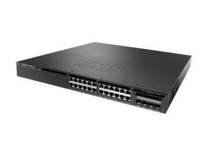 WS-C3650-24PD-E Catalyst 3650 Switch Cisco Catalyst 3650 24 Port Data 4x1G Uplink LAN Base