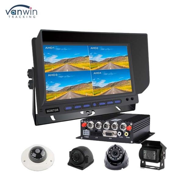 Cheap AHD/CVBS Multiple Video Mixed Input  4 Channel 7 Inch Split Display Car Monitor For Vehicle for sale