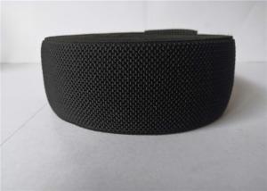 Black Pineapple Pattern Polyester Elastic Webbing / Elastic Webbing Straps For Waistband