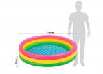 Multi Colors Inflatable Swimming Pool Rainbow Design 0.2mm Thickness PVC Vinyl