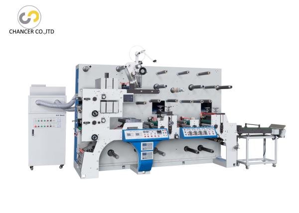 Cheap Automatic two station rotary label die cutting flexo printing machine for sale