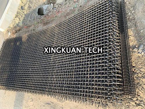 Cheap Vibrating Mine Screen Mesh , Quarry Screen Mesh In Hook Edge for sale