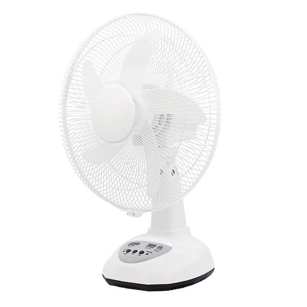 Cheap 6PCS Light Solar Rechargeable Table Fan 12 Inches USB Mobile Charger for sale