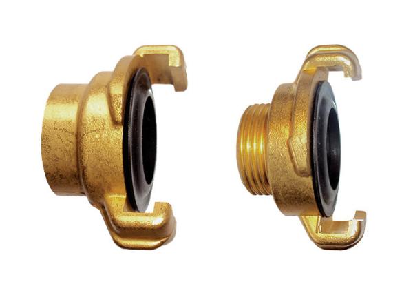 Cheap Brass IPS Thread x Claw-Lock Italy Type Quick Coupling with NBR Rubber Seal for sale