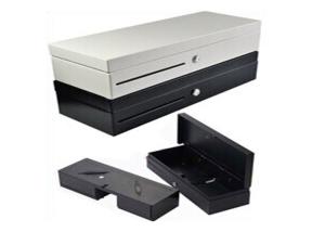 China Electrical POS Cash Drawer Flip Top Storage Box With Metal Wire Grips For POS Terminal on sale