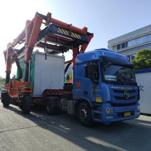 China Blue Container Straddle Carrier Truck Loading For Factory Yard on sale