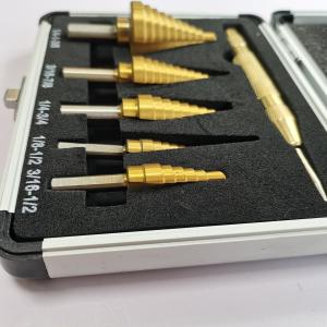 China 8 PCS  HSS Titanium Nitride Coated High Speed Steel Step Bit on sale