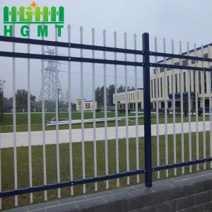 Wrought Iron Tubular Picket Fence Hot Dip Galvanized 1.8x2.4m