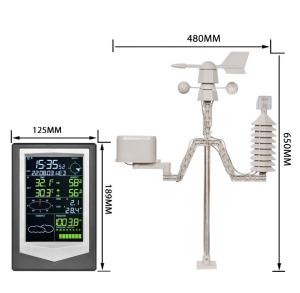 Best Wireless WIFI Weather Station With Color Display Temperature And Humidity Sensor wholesale