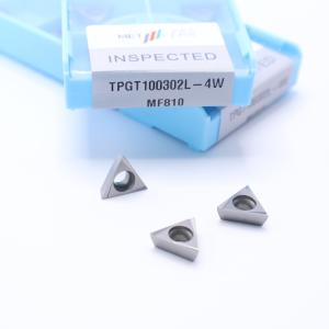 Best TPGT10 TPGT11 Carbide Turning Inserts for CNC Turning 4W Chip Breaker in Silver / Bronze wholesale